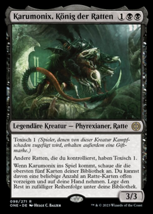 Karumonix, König der Ratten ONE-98 Rare Near Mint Deutsch