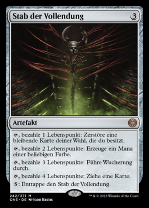 Stab der Vollendung ONE-242 Mythic Near Mint Deutsch Foil