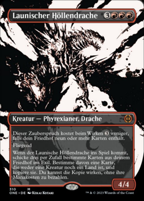 Launischer Höllendrache (V.1) XONE-310 Mythic Good Deutsch