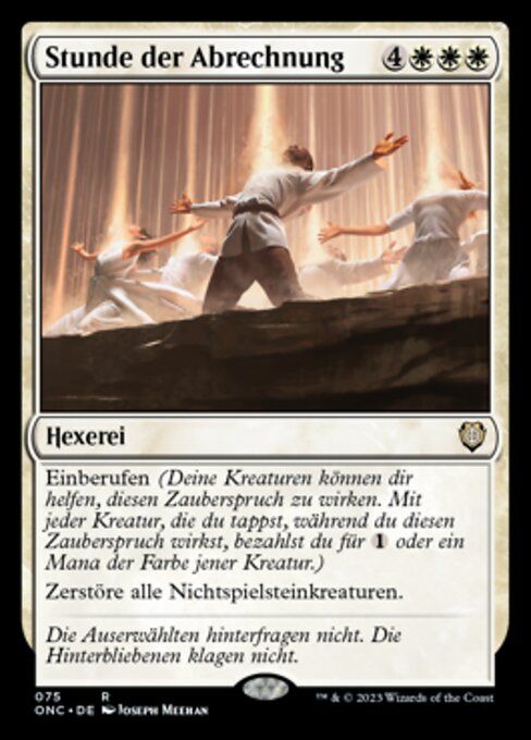 Stunde der Abrechnung ONC-75 Rare Near Mint Deutsch