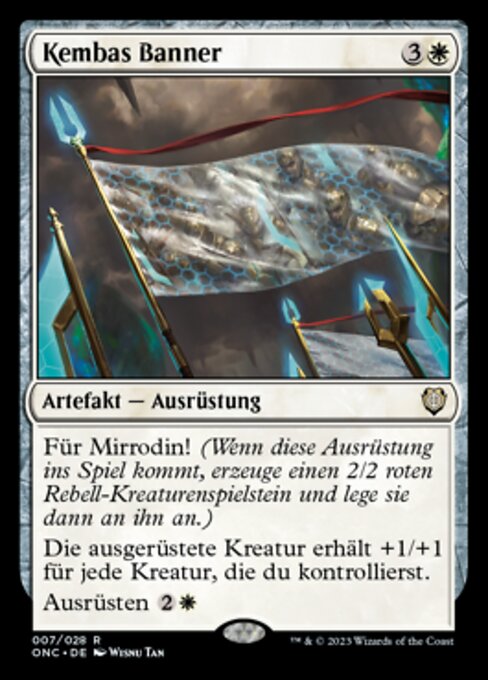 Kemba's Banner ONC-7 Rare Near Mint Deutsch
