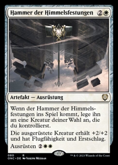 Hammer der Himmelsfestungen ONC-80 Rare Near Mint Deutsch