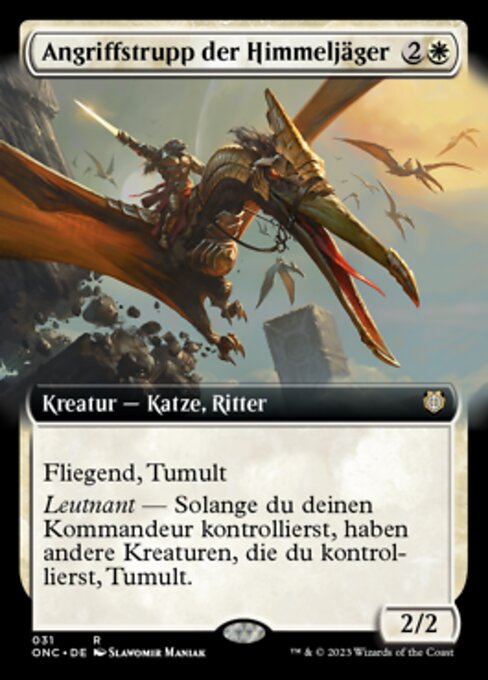 Angriffstrupp der Himmeljäger XONC-31 Rare Excellent Deutsch Foil