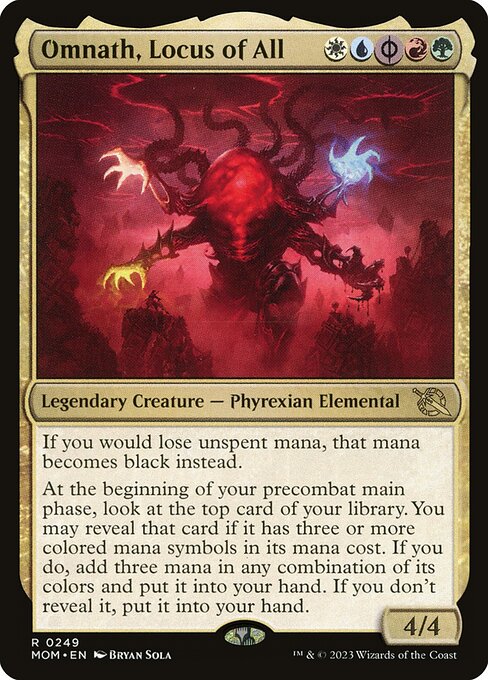 Omnath, Locus of All MOM-249 Rare Excellent Englisch Foil