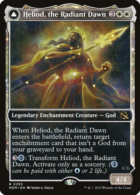 Heliod, the Radiant Dawn // Heliod, the Warped Eclipse XMOM-293 Rare Excellent Englisch Foil