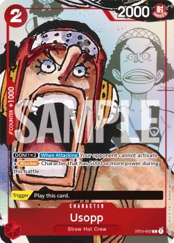 Usopp (ST01-002) (V.1) PB-XX Common Near Mint Englisch