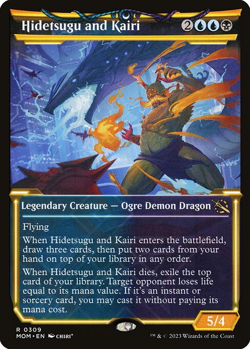 Hidetsugu und Kairi XMOM-309 Rare Excellent Englisch Foil