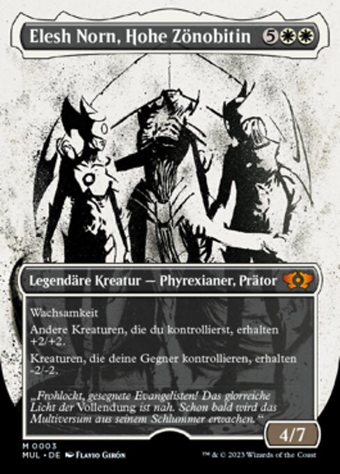 Elesh Norn, Hohe Zönobitin (V.1) MUL-3 Mythic Near Mint Deutsch