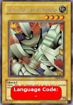 Alpha The Magnet Warrior DOR-001 Secret Rare Excellent Englisch