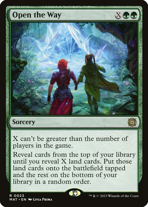 Open the Way MAT-23 Rare Excellent Englisch Foil