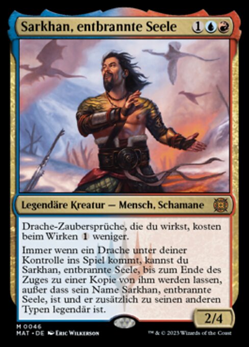 Sarkhan, Soul Aflame MAT-46 Mythic Near Mint Deutsch