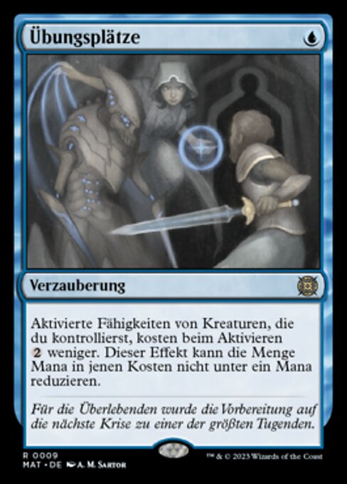 Übungsplätze MAT-9 Rare Light Played Deutsch