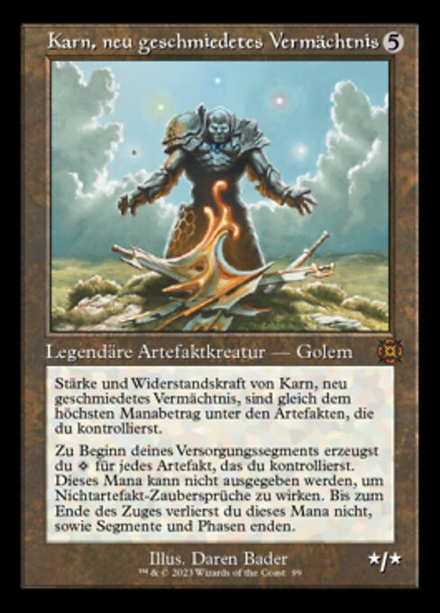 Karn, Legacy Reforged (V.1) XMAT-99 Mythic Near Mint Deutsch Foil