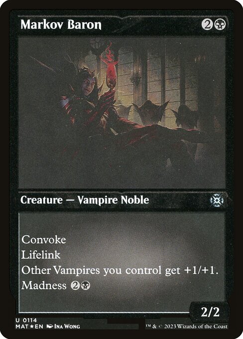 Markov Baron XMAT-114 Uncommon Played Englisch Foil