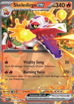 Skeledirge ex PAL-037 Double Rare Good Englisch