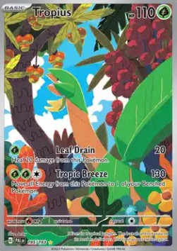 Tropius PAL-195 Illustration Rare Near Mint Deutsch