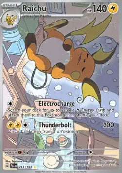 Raichu PAL-211 Illustration Rare Light Played Deutsch