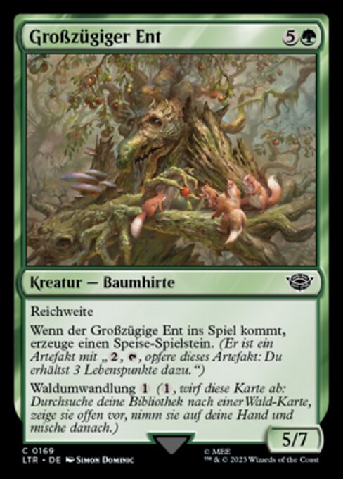 Großzügiger Ent LTR-169 Near Mint Deutsch