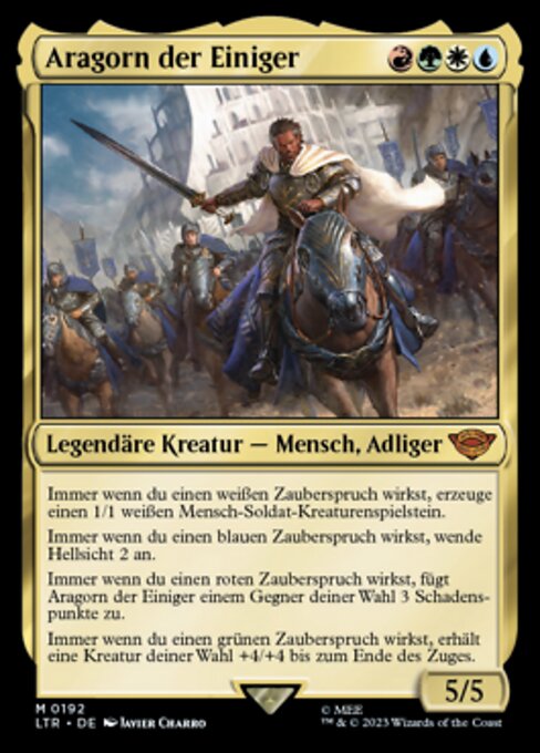 Aragorn der Einiger LTR-192 Mythic Excellent Deutsch Foil