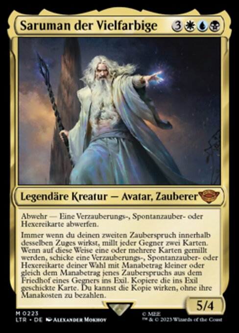 Saruman der Vielfarbige LTR-223 Mythic Near Mint Deutsch