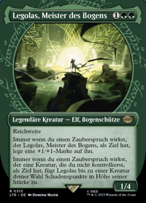 Legolas, Meister des Bogens (V.1) XLTR-313 Rare Excellent Deutsch