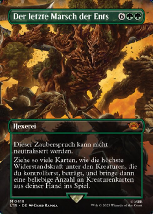 Der letzte Marsch der Ents XLTR-418 Near Mint Deutsch