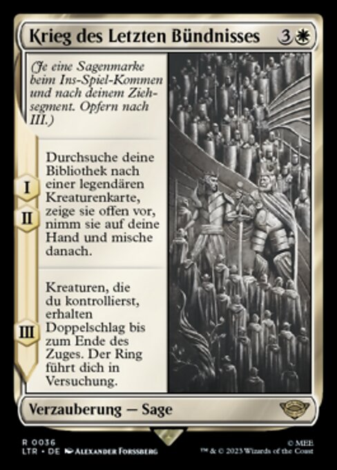 Krieg des Letzten Bündnisses LTR-36 Rare Near Mint Deutsch