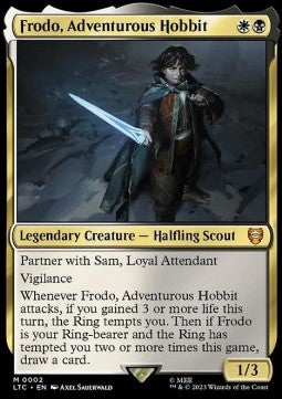 Frodo, Adventurous Hobbit LTC-2 Mythic Excellent Englisch Foil