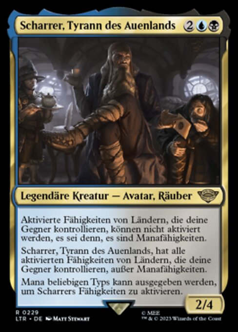 Scharrer, Tyrann des Auenlands LTR-229 Rare Near Mint Deutsch Foil