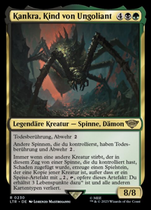 Kankra, Kind von Ungoliant LTR-230 Rare Excellent Deutsch