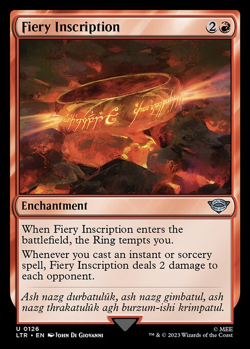 Fiery Inscription LTR-126 Uncommon Excellent Englisch