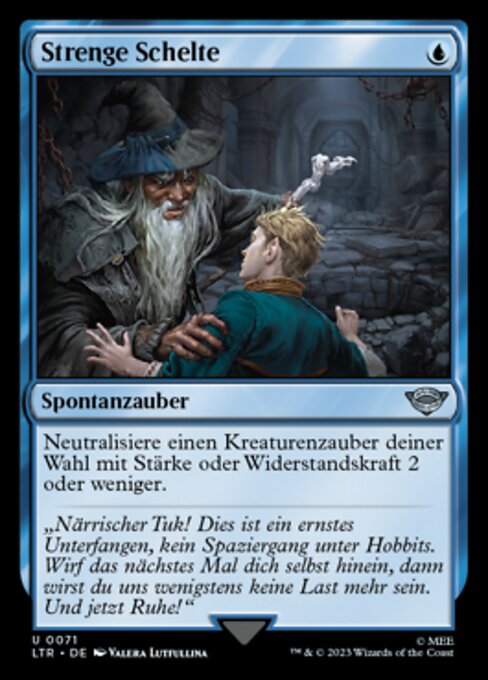 Strenge Schelte LTR-71 Uncommon Excellent Deutsch