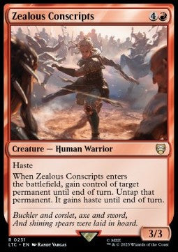 Zealous Conscripts LTC-231 Rare Near Mint Englisch