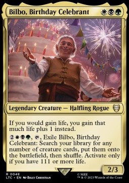 Bilbo, Birthday Celebrant LTC-48 Rare Near Mint Englisch