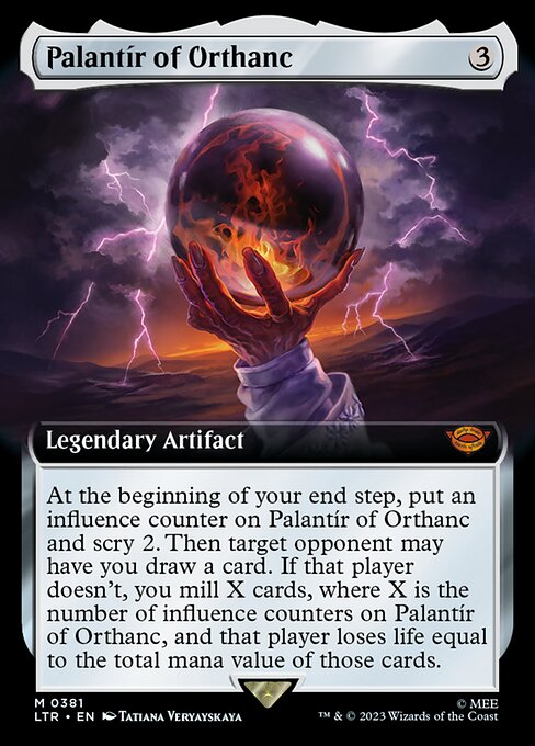 Palantír von Orthanc XLTR-381 Mythic Excellent Englisch