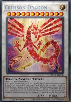 Crimson Dragon (V.1) DUNE-EN038 Secret Rare Excellent Englisch 1. Auflage