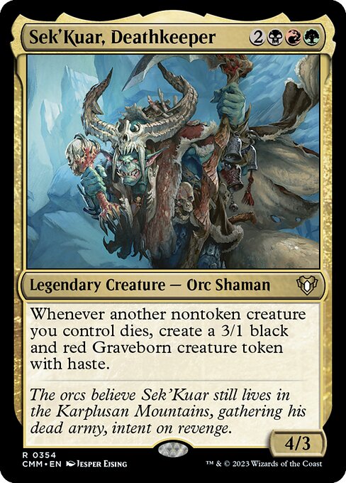 Sek'Kuar, Deathkeeper CMM-354 Rare Excellent Englisch