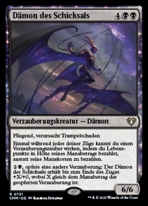 Demon of Fate's Design (V.1) XCMM-731 Rare Near Mint Deutsch