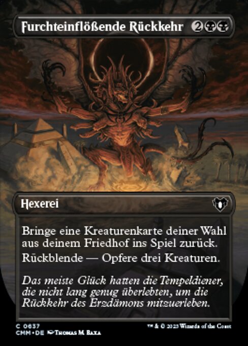 Furchteinflößende Rückkehr XCMM-637 Common Excellent Deutsch Foil