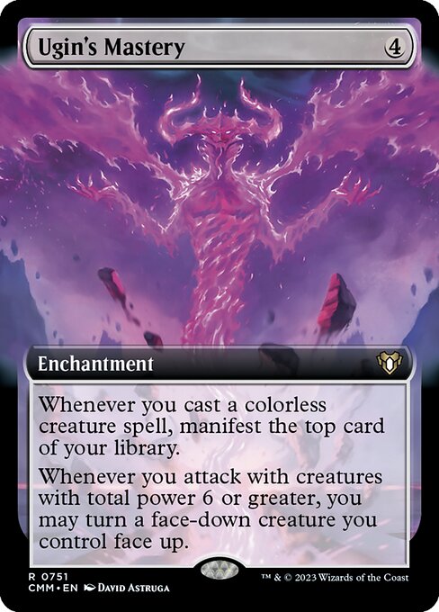 Ugin's Mastery (V.2) XCMM-751 Rare Near Mint Englisch Foil