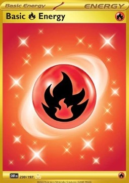 Feuer-Energie OBF-230 Secret Rare Light Played Deutsch