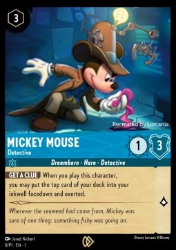 Micky Maus - Detektiv PR1-8 Promo Near Mint Englisch Foil