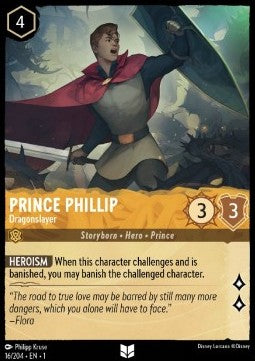 Prinz Phillip - Drachenbändiger 1TFC-16 Uncommon Excellent Englisch Foil