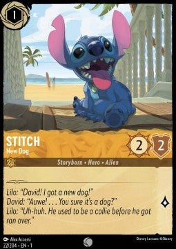 Stitch - Neuer Hund 1TFC-22 Common Boosterfrisch Deutsch Foil