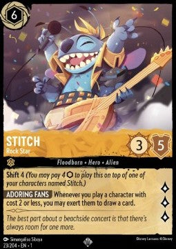 Stitch - Rockstar 1TFC-23 Super Rare Boosterfrisch Deutsch Foil