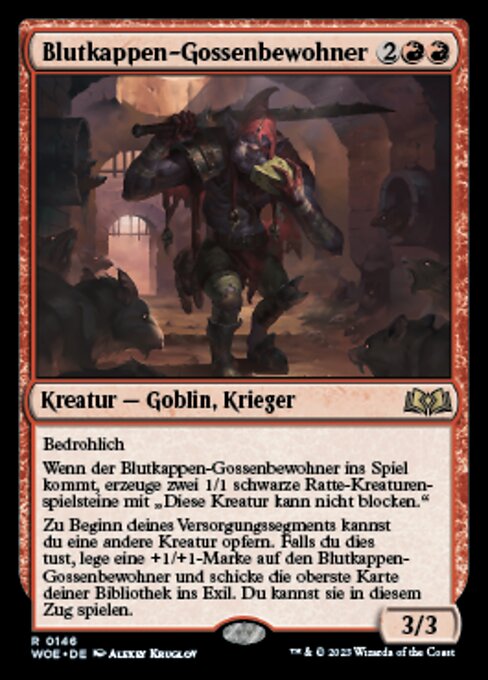 Blutkappen-Gossenbewohner WOE-146 Rare Near Mint Deutsch