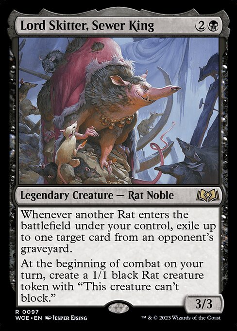 Lord Skitter, Sewer King WOE-97 Rare Excellent Englisch