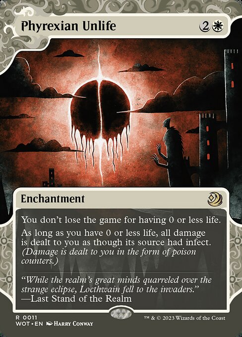 Phyrexian Unlife WOT-11 Rare Near Mint Englisch