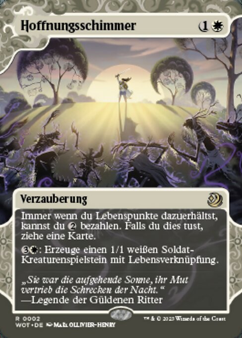 Hoffnungsschimmer WOT-2 Rare Excellent Deutsch