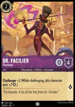 Dr. Facilier - Scharlatan 1TFC-38 Common Boosterfrisch Deutsch
